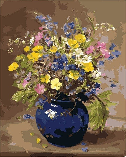 Fleurs Multicolores Peinture par Numéros