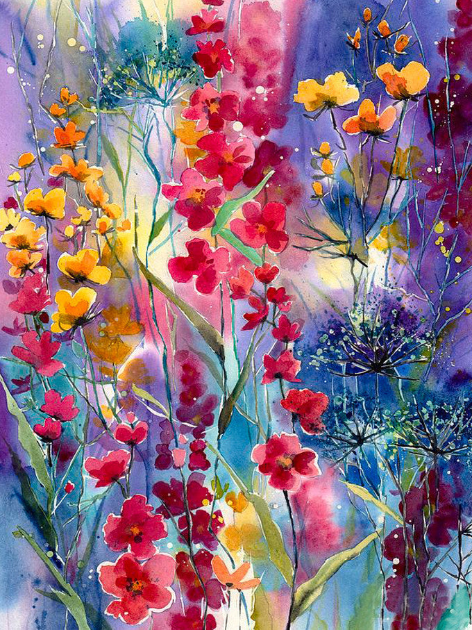 Fleurs Multicolores Peinture par Numéros