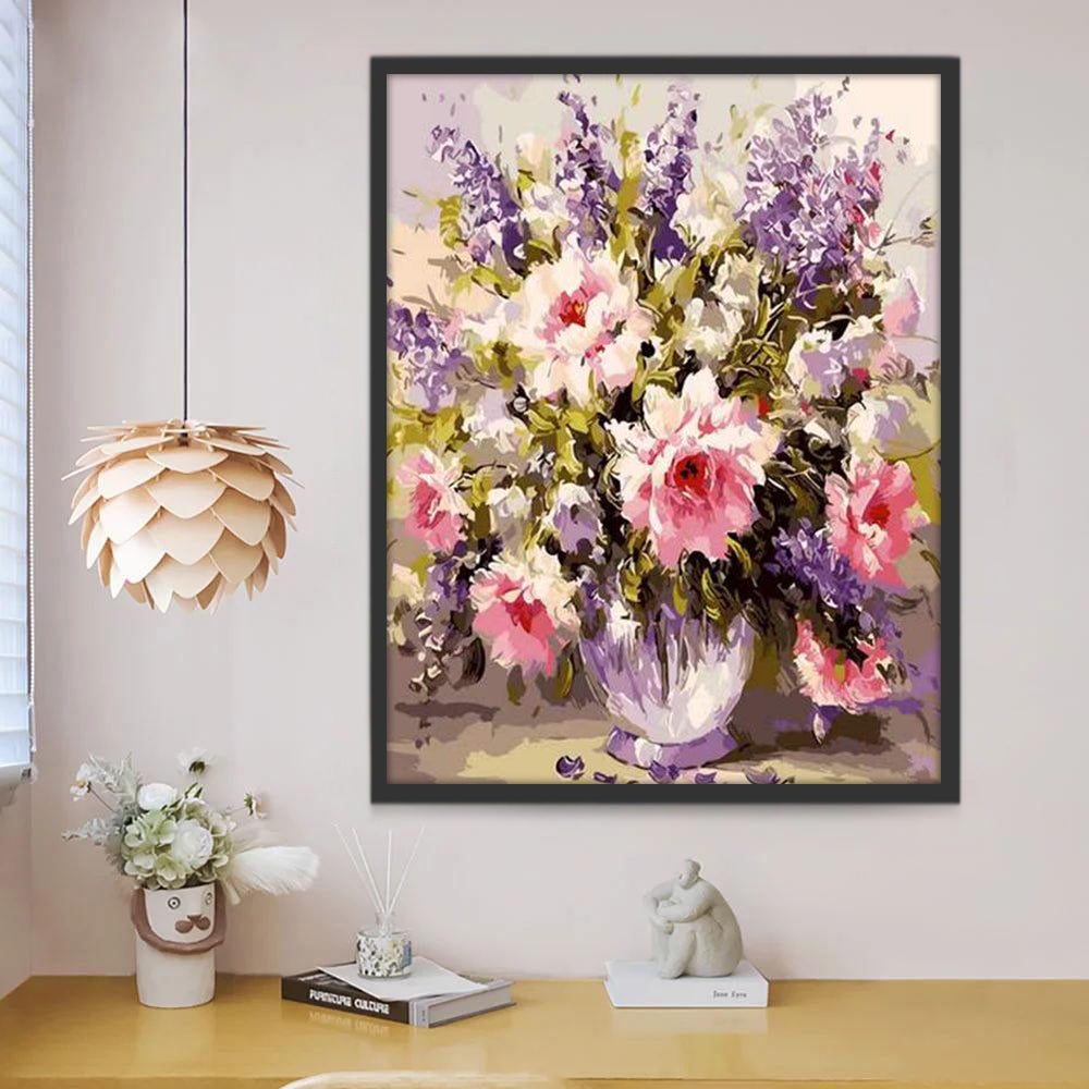 Fleurs Rustiques Peinture par Numéros