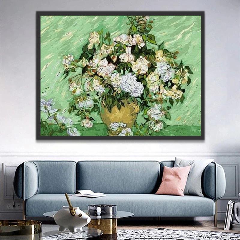 Fleurs Séchées Peinture par Numéros