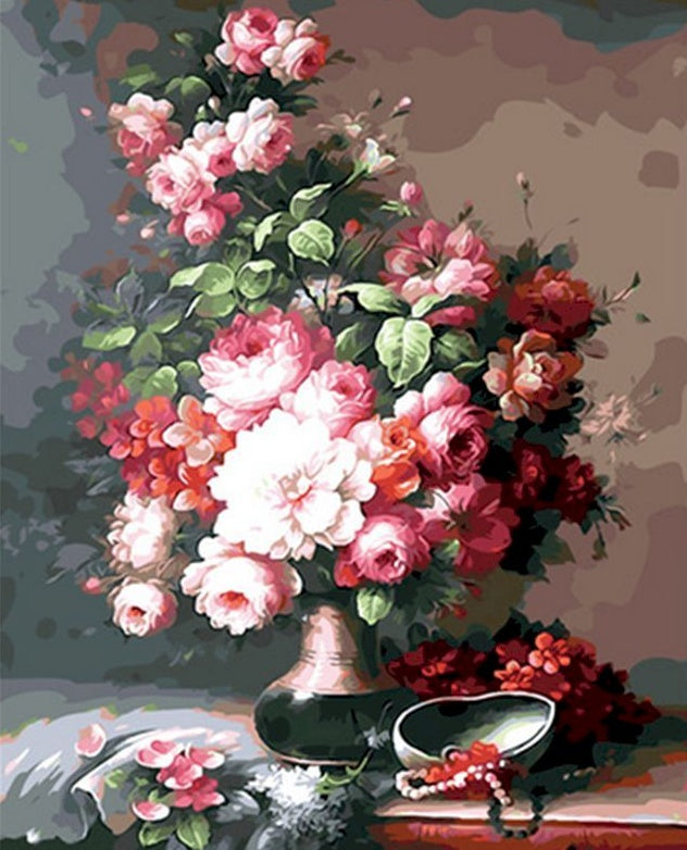 Fleurs Vivaces Domestiques Peinture par Numéros