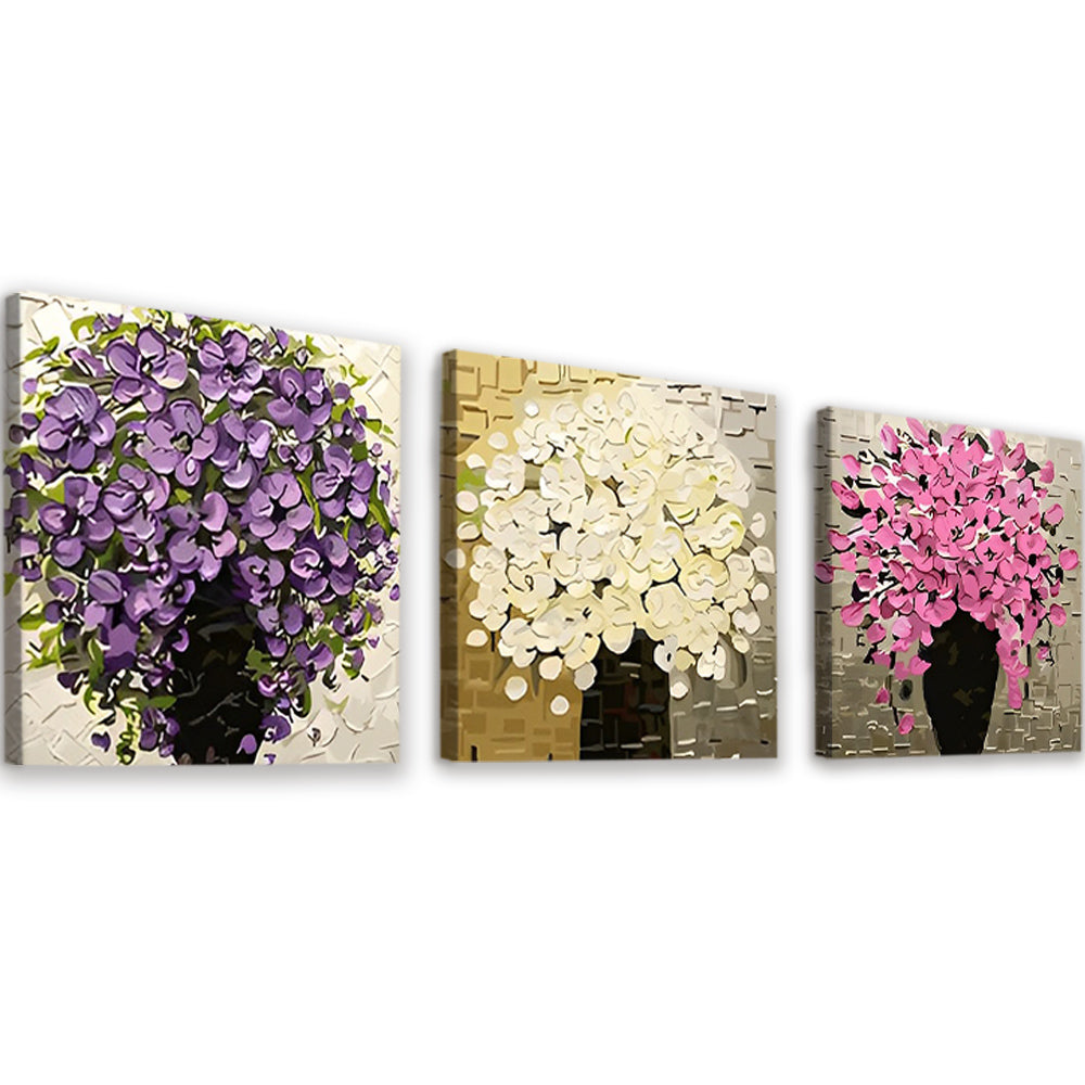 Floraison 3 Partie Peinture par Numéros