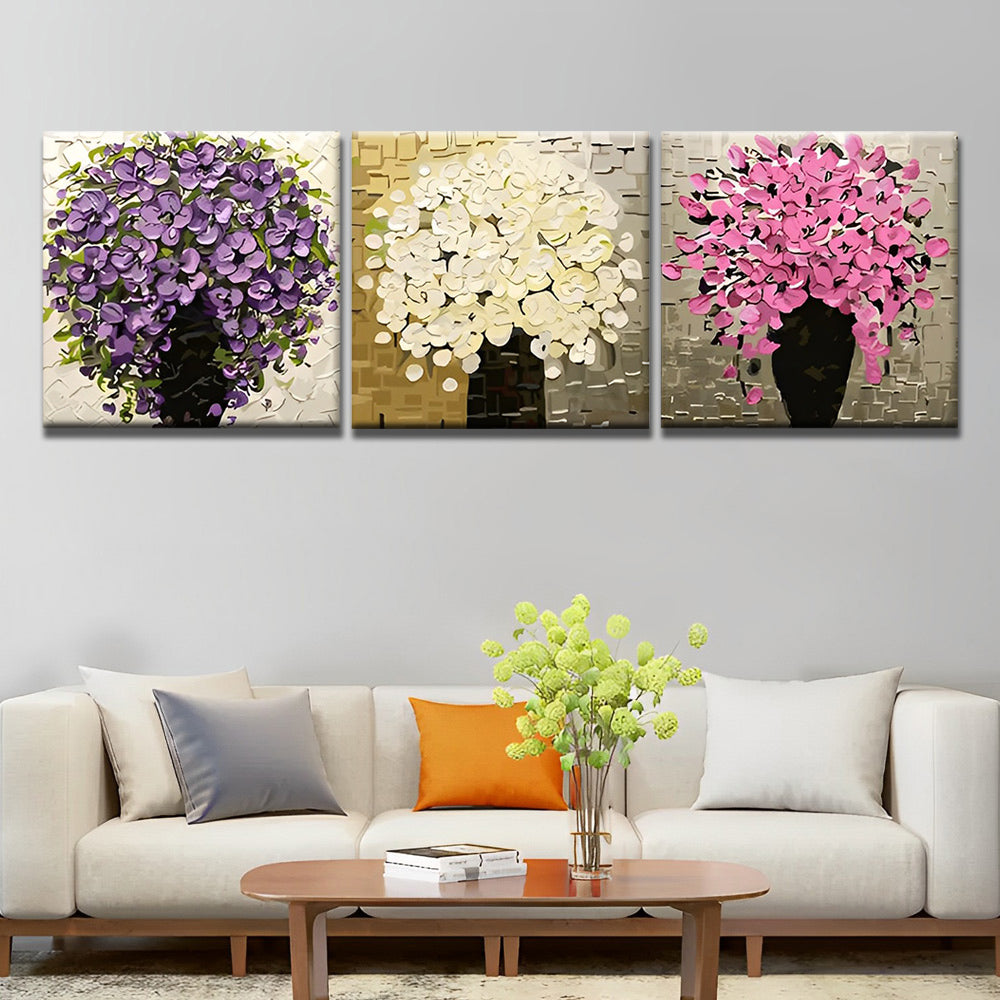 Floraison 3 Partie Peinture par Numéros