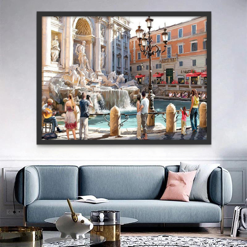 Fontaine de Trevi Peinture par Numéros