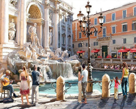 Fontaine de Trevi Peinture par Numéros