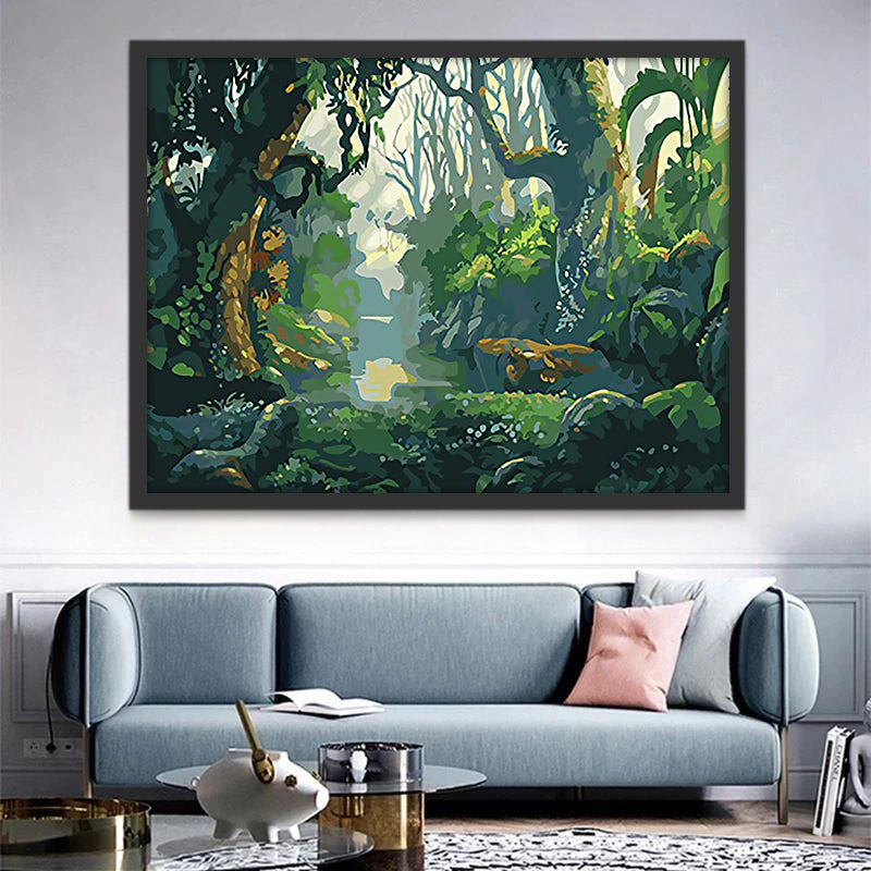 Forêt Amazonienne Peinture par Numéros