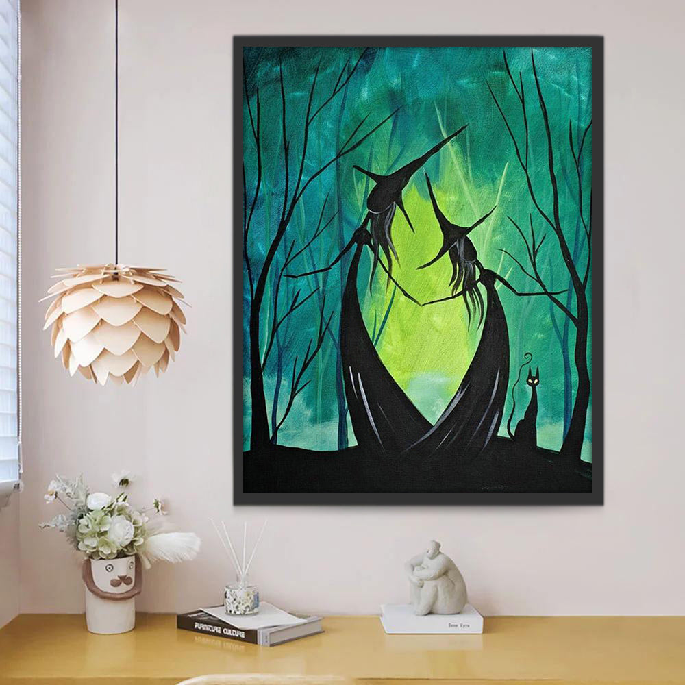 Forêt mystérieuse Peinture par Numéros