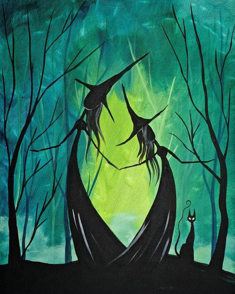Forêt mystérieuse Peinture par Numéros