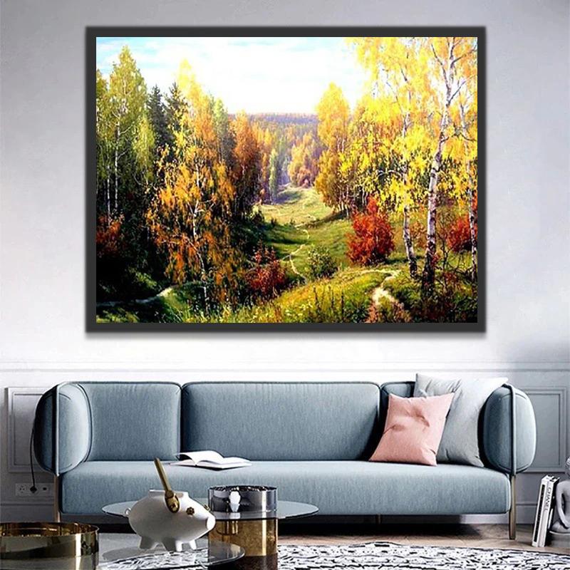 Forêt Peinture par Numéros