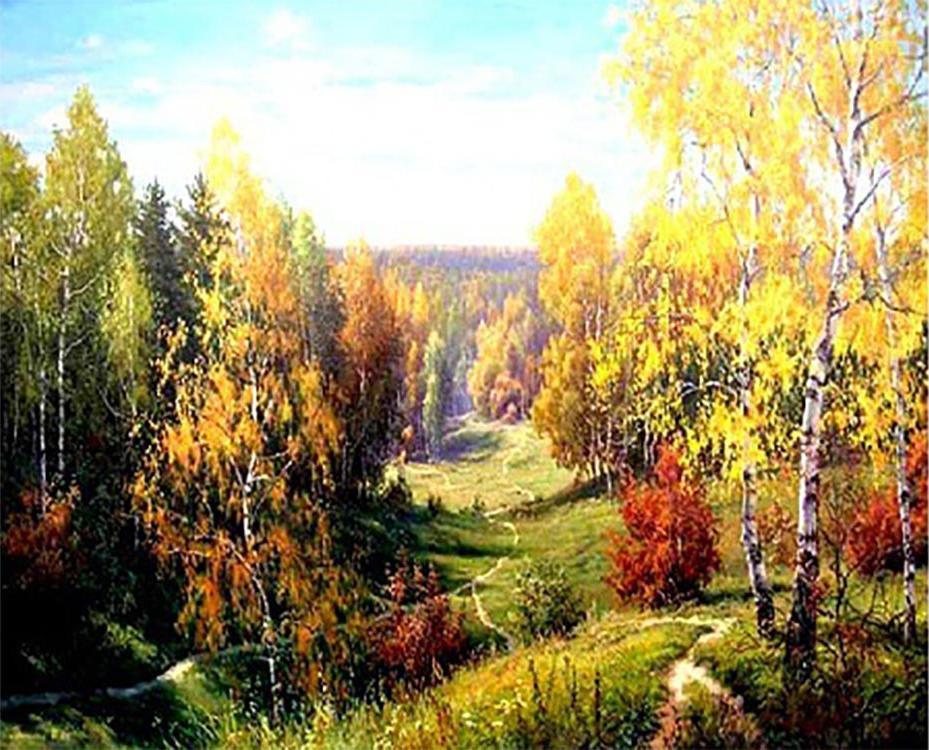 Forêt Peinture par Numéros