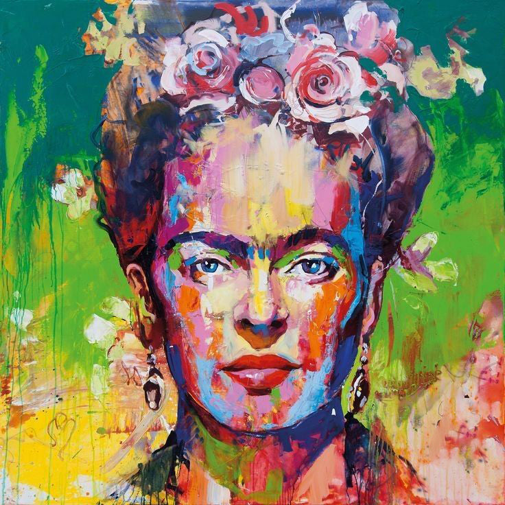 Frida et Roses Peinture par Numéros