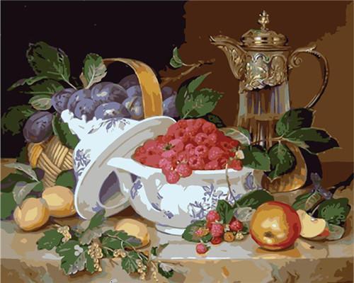 Fruits Délicieux Peinture par Numéros
