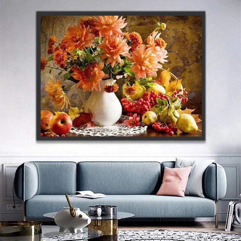 Fruits et Fleurs Peinture par Numéros