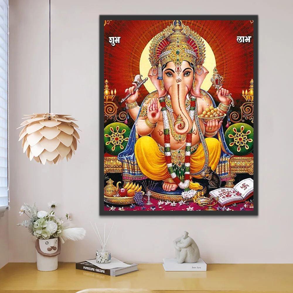 Ganesh dans l'Hindouisme Peinture par Numéros