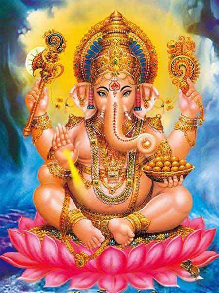 Ganesh et Trône de Lotus Peinture par Numéros