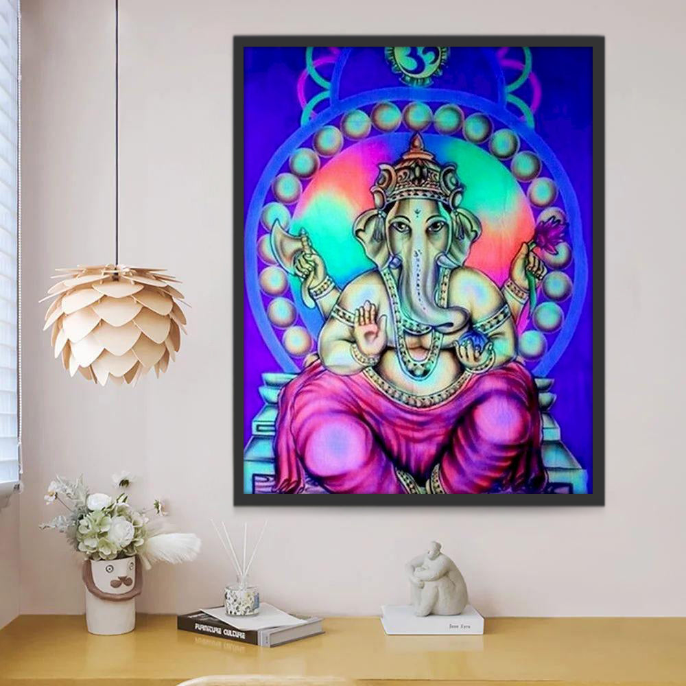 Ganesh Multicolore Hindouisme Peinture par Numéros