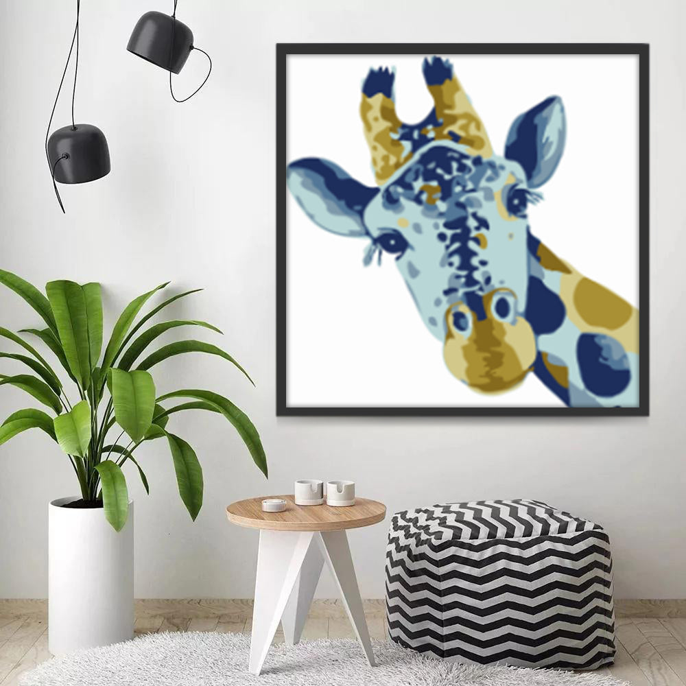 Girafe Curieuse Peinture par Numéros