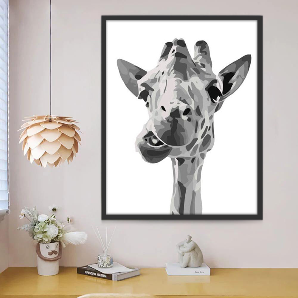 Girafe Drôle Peinture par Numéros