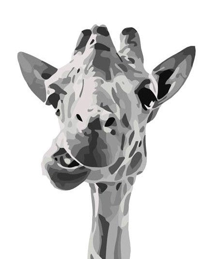 Girafe Drôle Peinture par Numéros