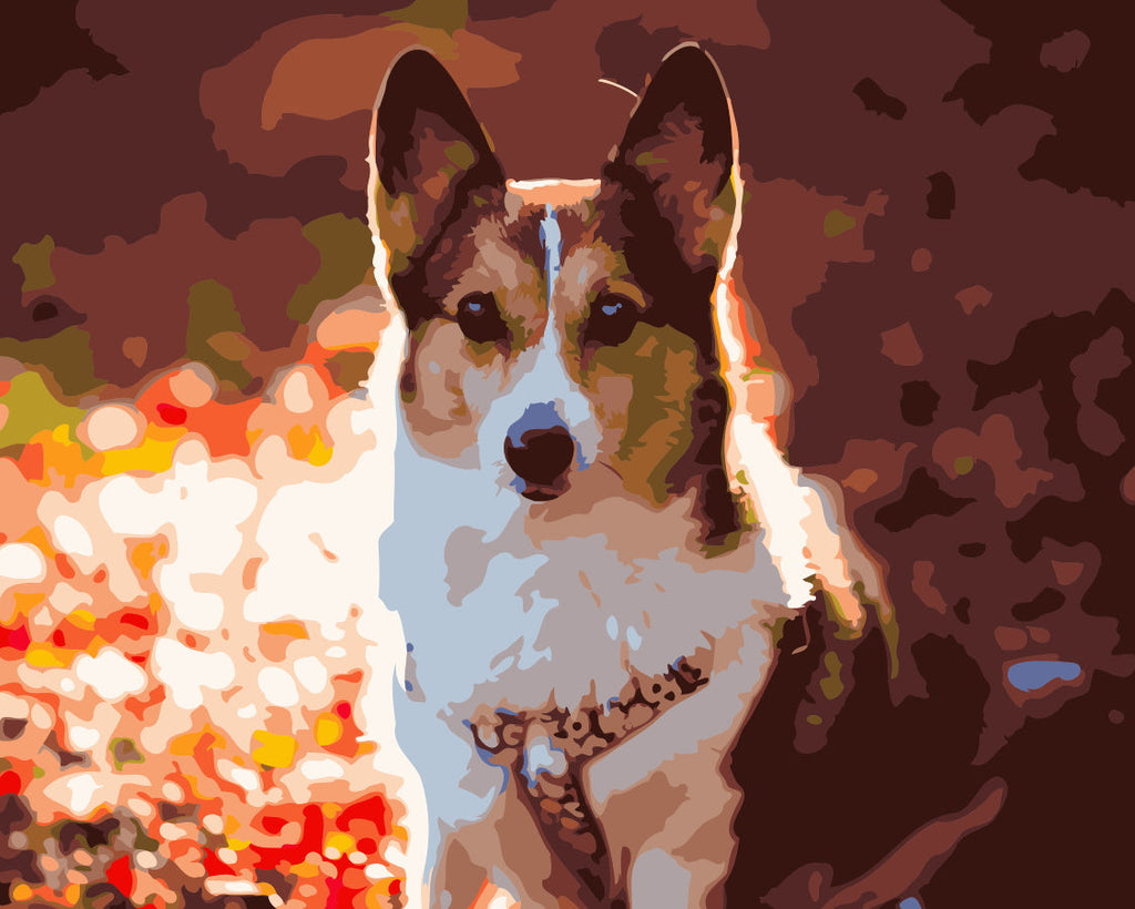 Gorgi et le Soleil Peinture par Numéros