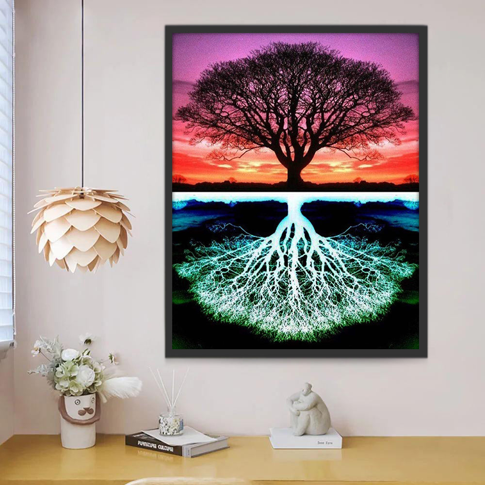 Grand Arbre Magnifique Peinture par Numéros