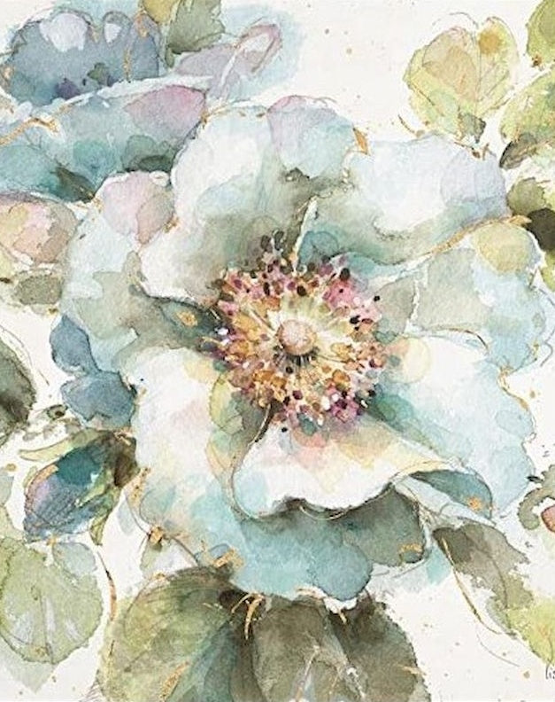 Grand Coquelicot Bleu Peinture par Numéros