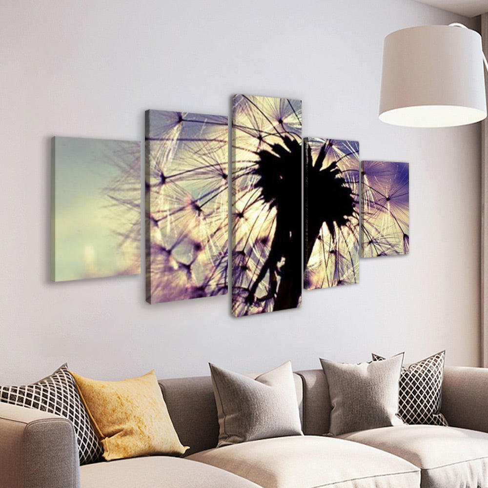 Grand Pissenlit 5 Partie Peinture par Numéros