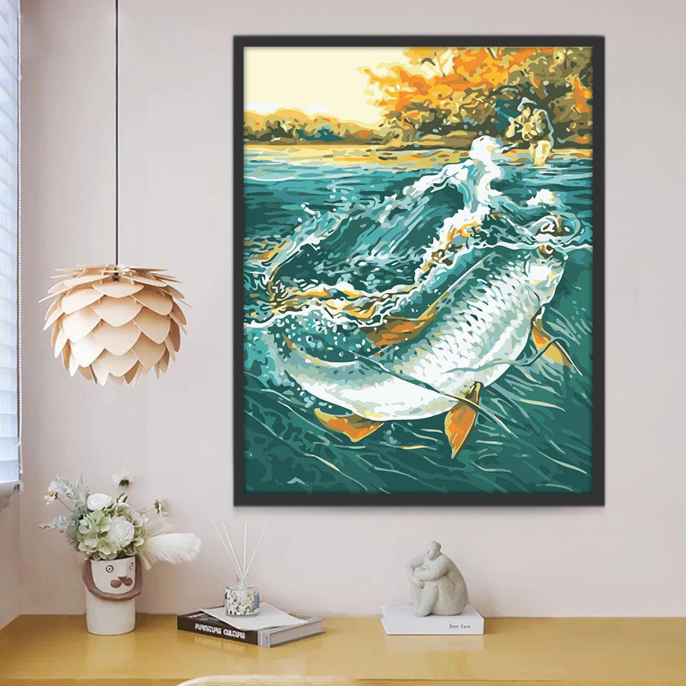 Grand Poisson Peinture par Numéros
