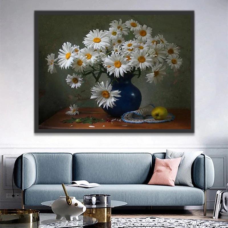 Grandes Marguerites Famille Peinture par Numéros