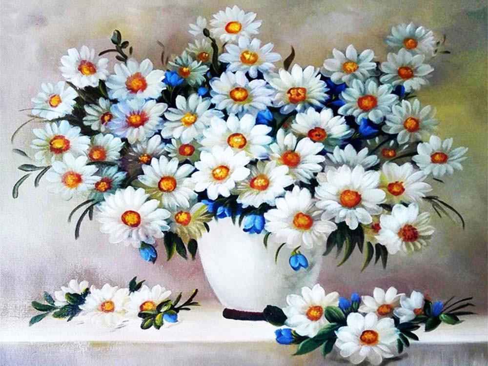 Grandes Marguerites Peinture par Numéros
