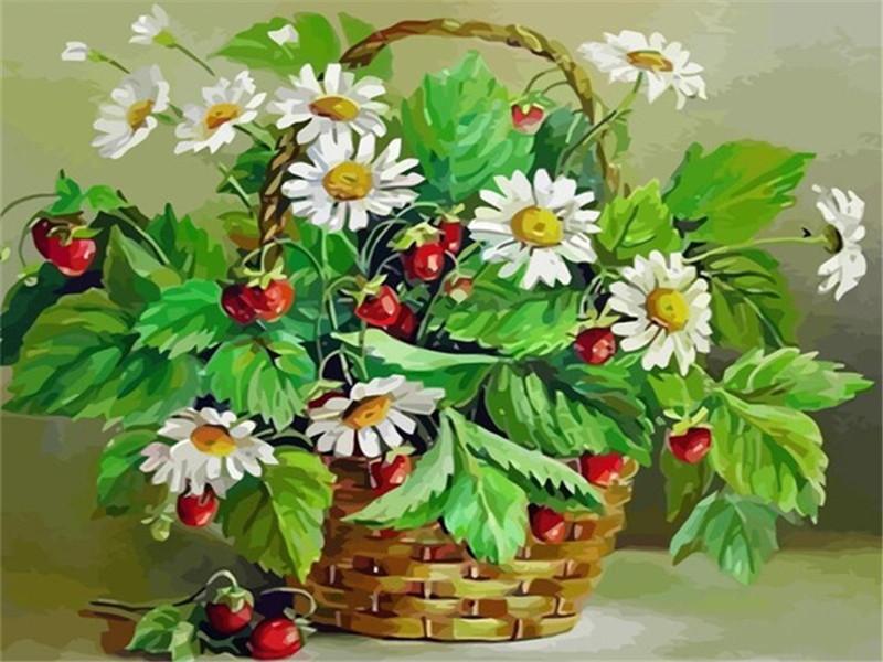 Grandes Marguerites Vivaces Rustiques Peinture par Numéros