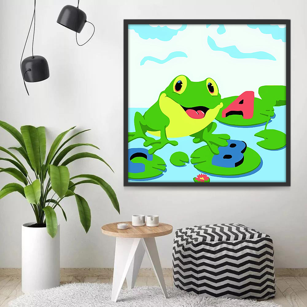 Grenouille et Alphabets Peinture par Numéros