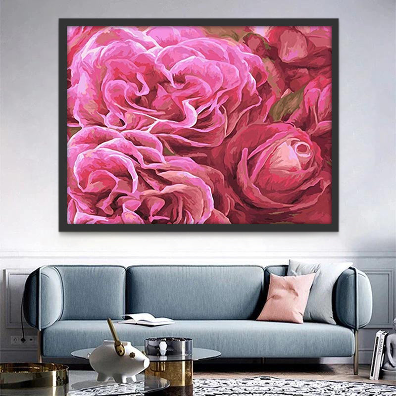 Grosse Pivoine Peinture par Numéros