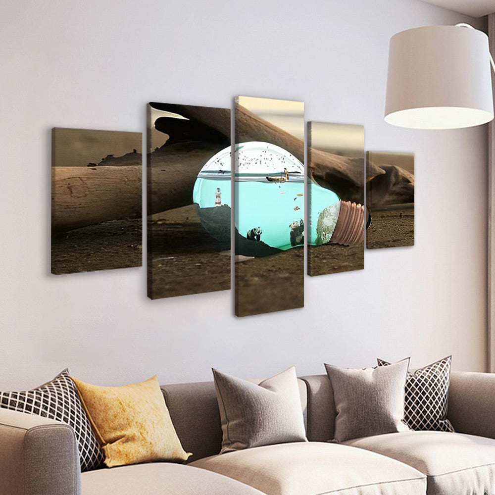 Grotte sous la mer 5 Partie Peinture par Numéros