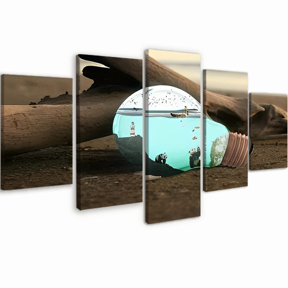Grotte sous la mer 5 Partie Peinture par Numéros