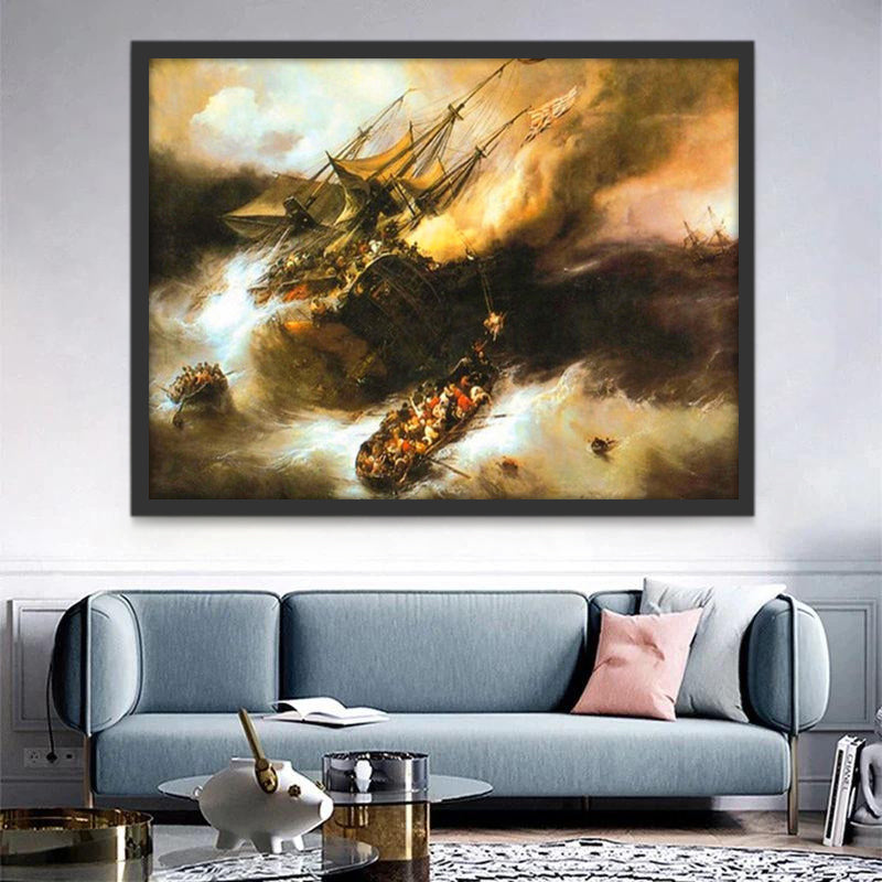 Guerre en Mer Peinture par Numéros
