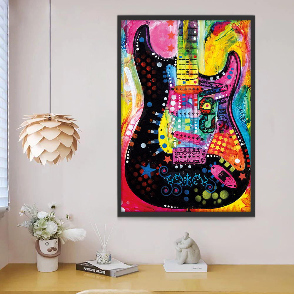 Guitare Peinture par Numéros