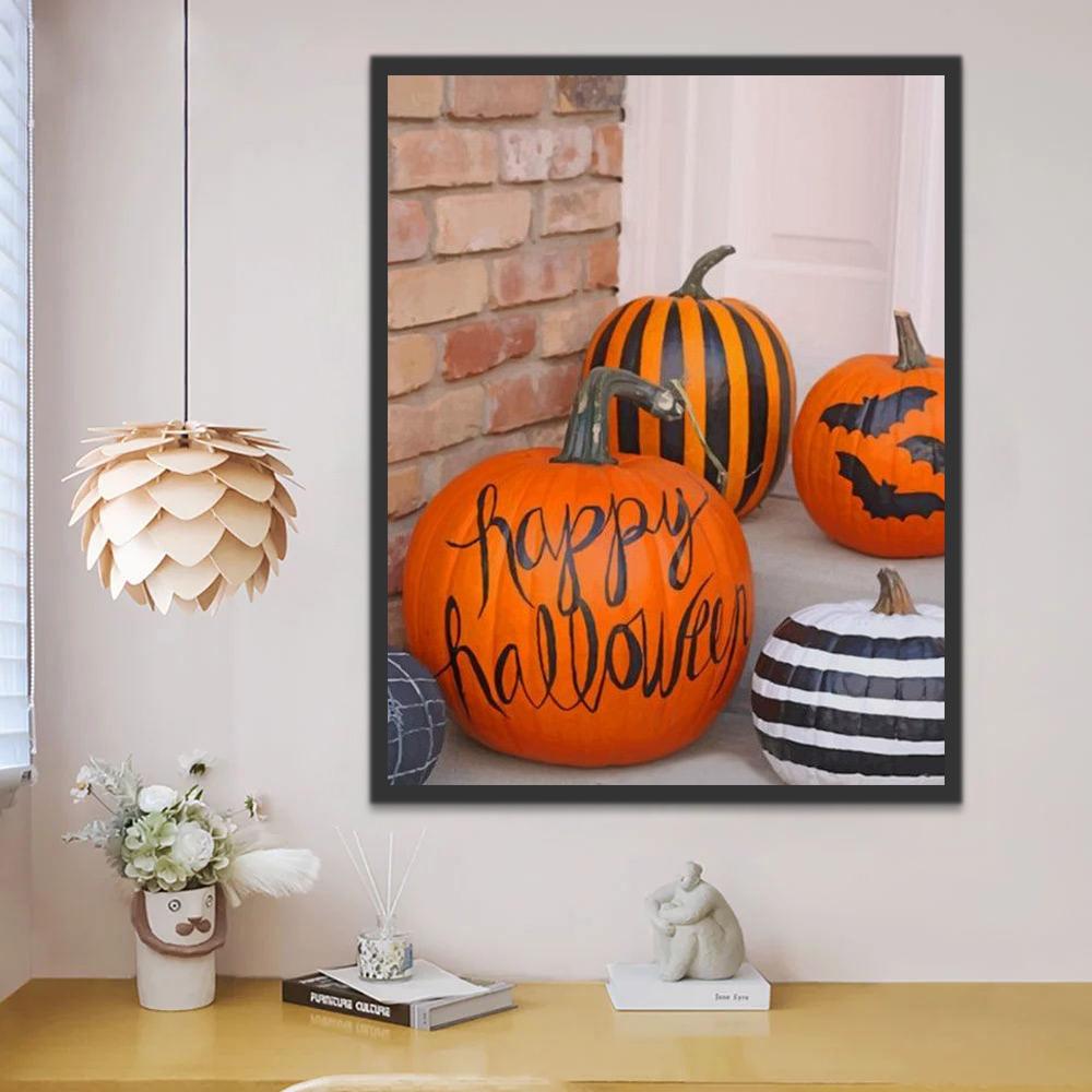 Happy Halloween et Citrouilles Peinture par Numéros