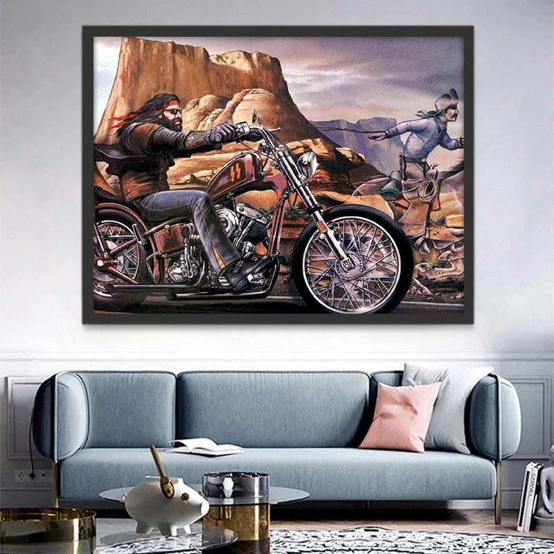 Harley Chopper Peinture par Numéros