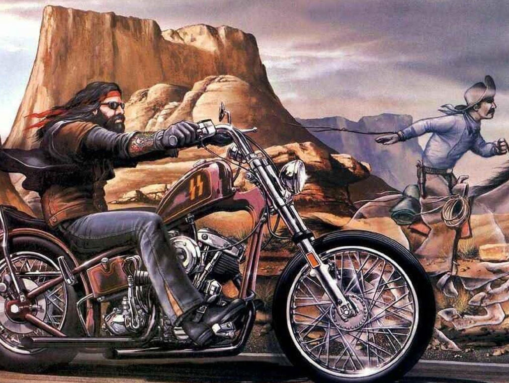Harley Chopper Peinture par Numéros