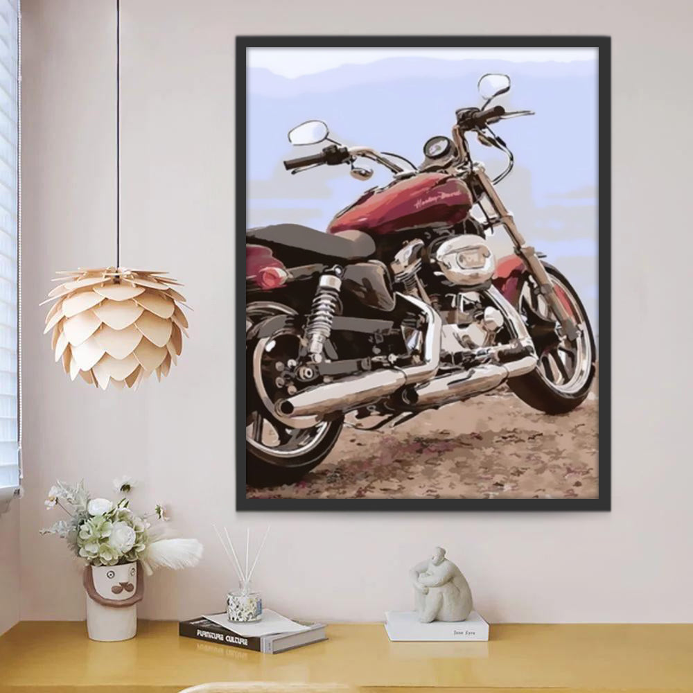 Harley Davidson Peinture par Numéros