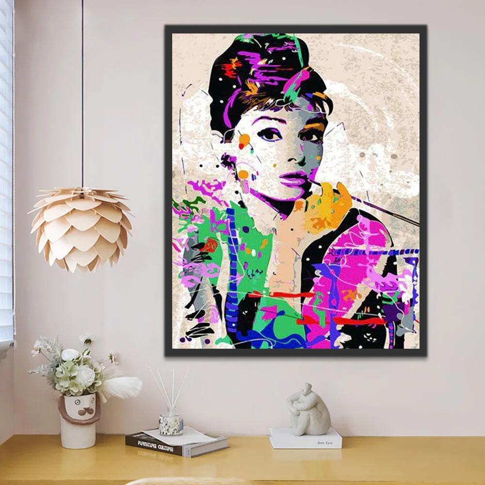 Hepburn Peinture par Numéros