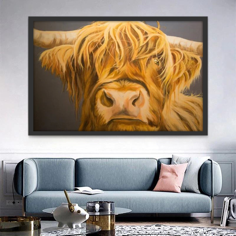 Highland Jaune Peinture par Numéros