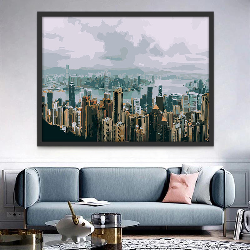 Hong Kong Skyline Peinture par Numéros