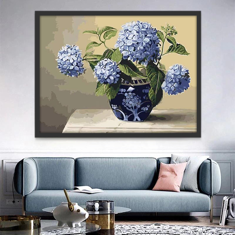 Hortensia Peinture par Numéros