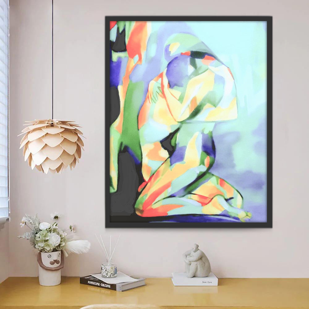 Humain Art Abstrait Peinture par Numéros