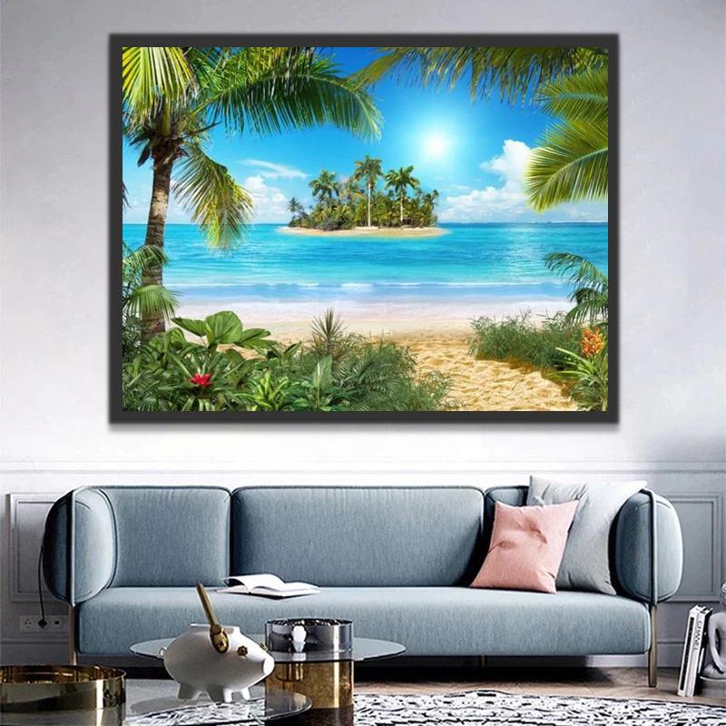 Île et Mer Peinture par Numéros