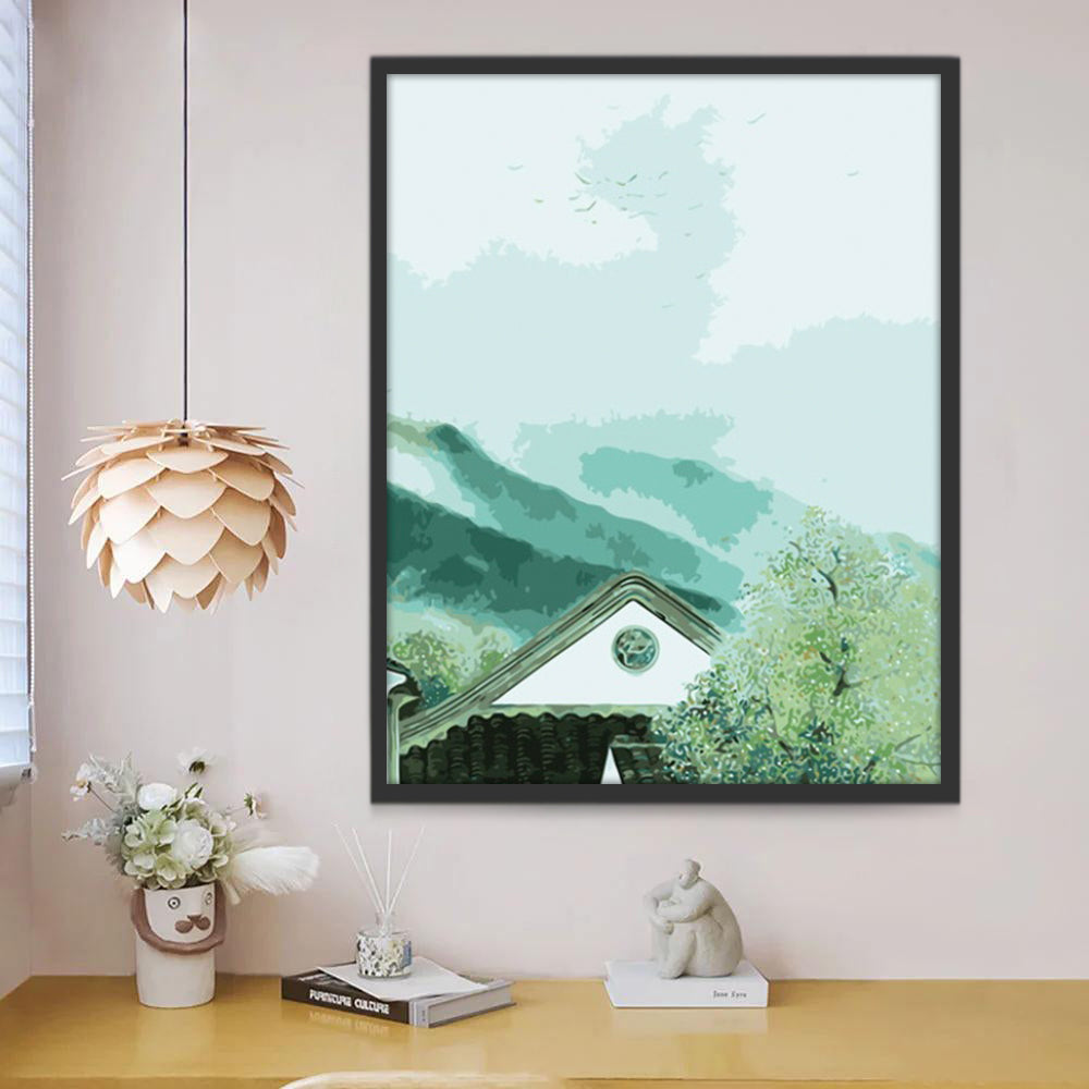 Immeuble Chinoise Peinture par Numéros