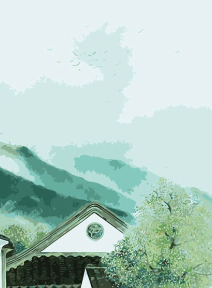 Immeuble Chinoise Peinture par Numéros
