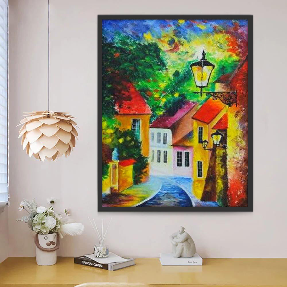Immeubles Dessinés Peinture par Numéros